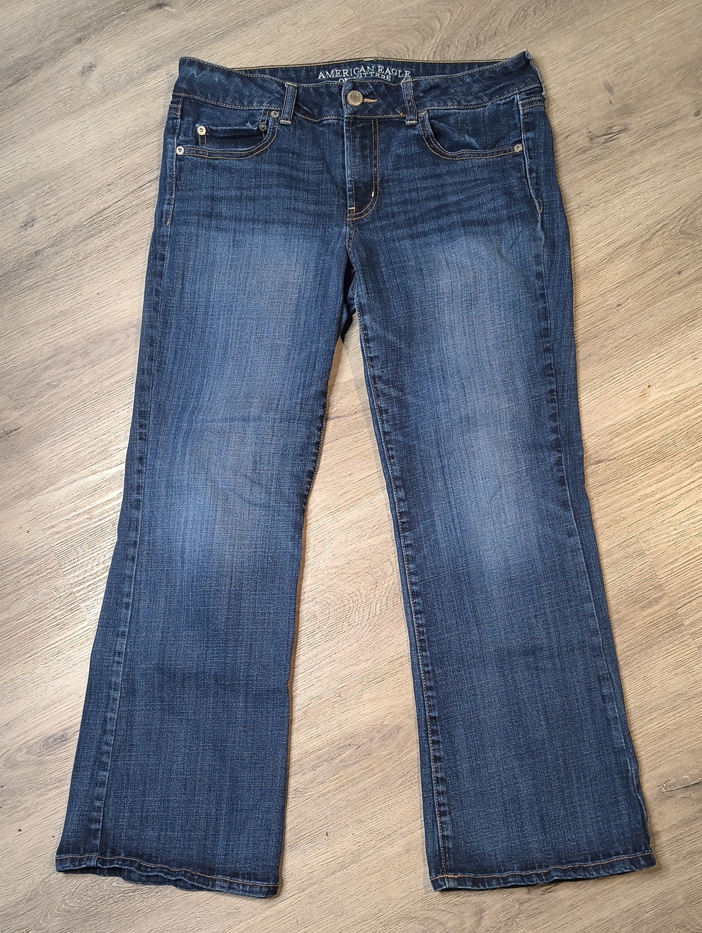 S1220 Favorite Boyfriend Stretch American Eagle Woman's Size 12 Jeans